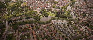 woerden vanuit de lucht gezien